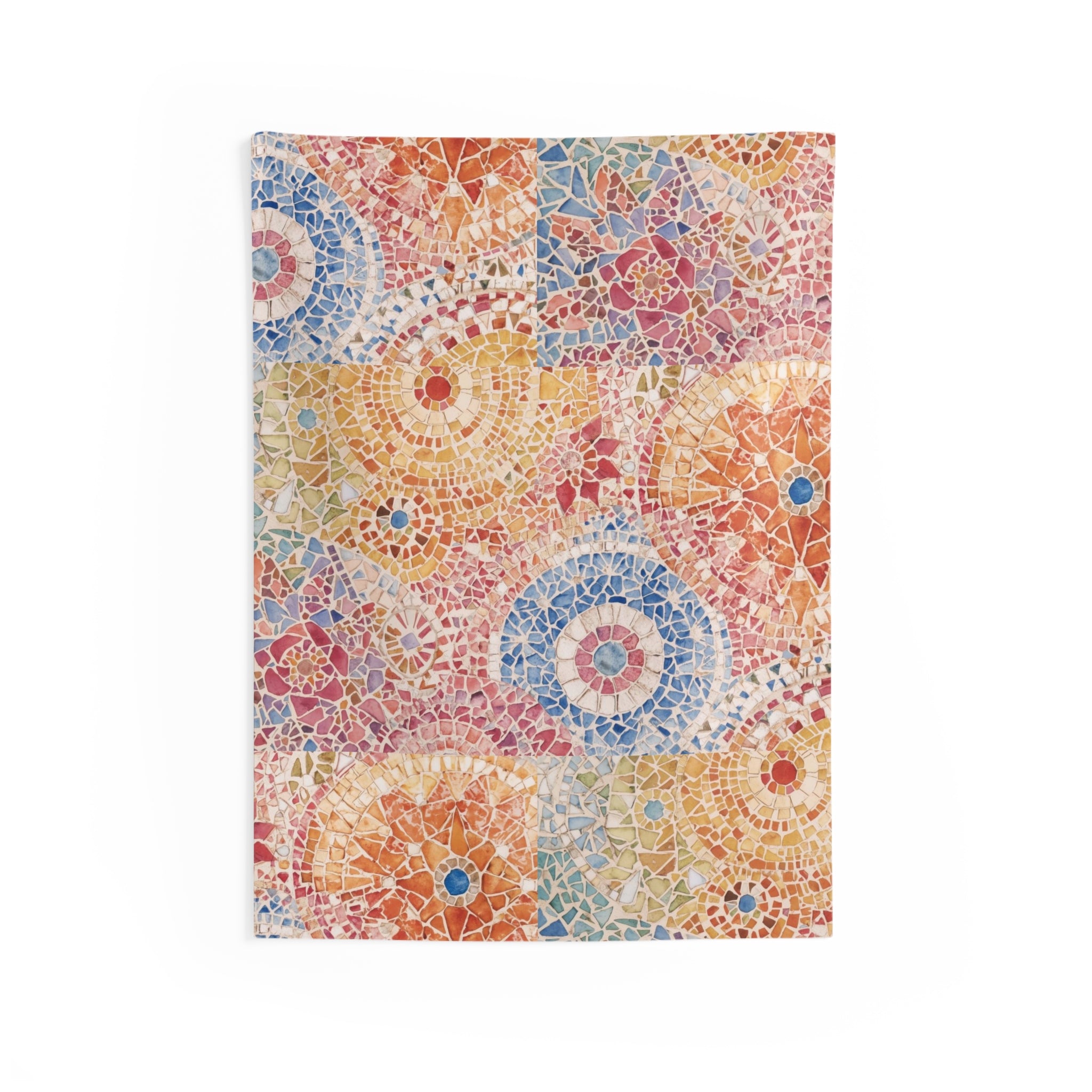 Bohemian Mosaic Wall Tapestry Vibrant Decor For Dorm Room - Rosetta Creative Boutique